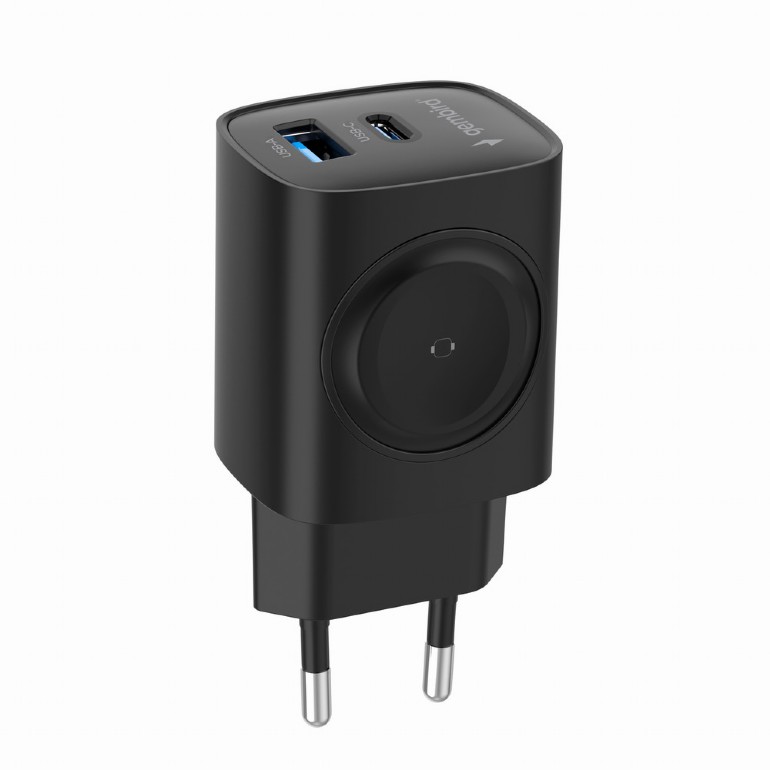Gembird Alimentatore 20W 1-USB e 2 Type-c 3.0 , Nero