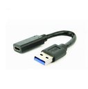 Cablexpert cavo adattatore usb 3.1 da am a tipo c femmina, 10 cm, nero