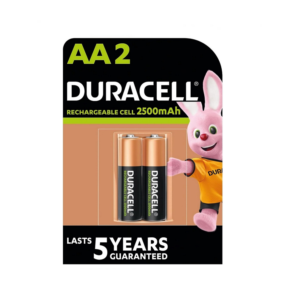 Duracell Stilo AA ricaricabili 2500mha bl2