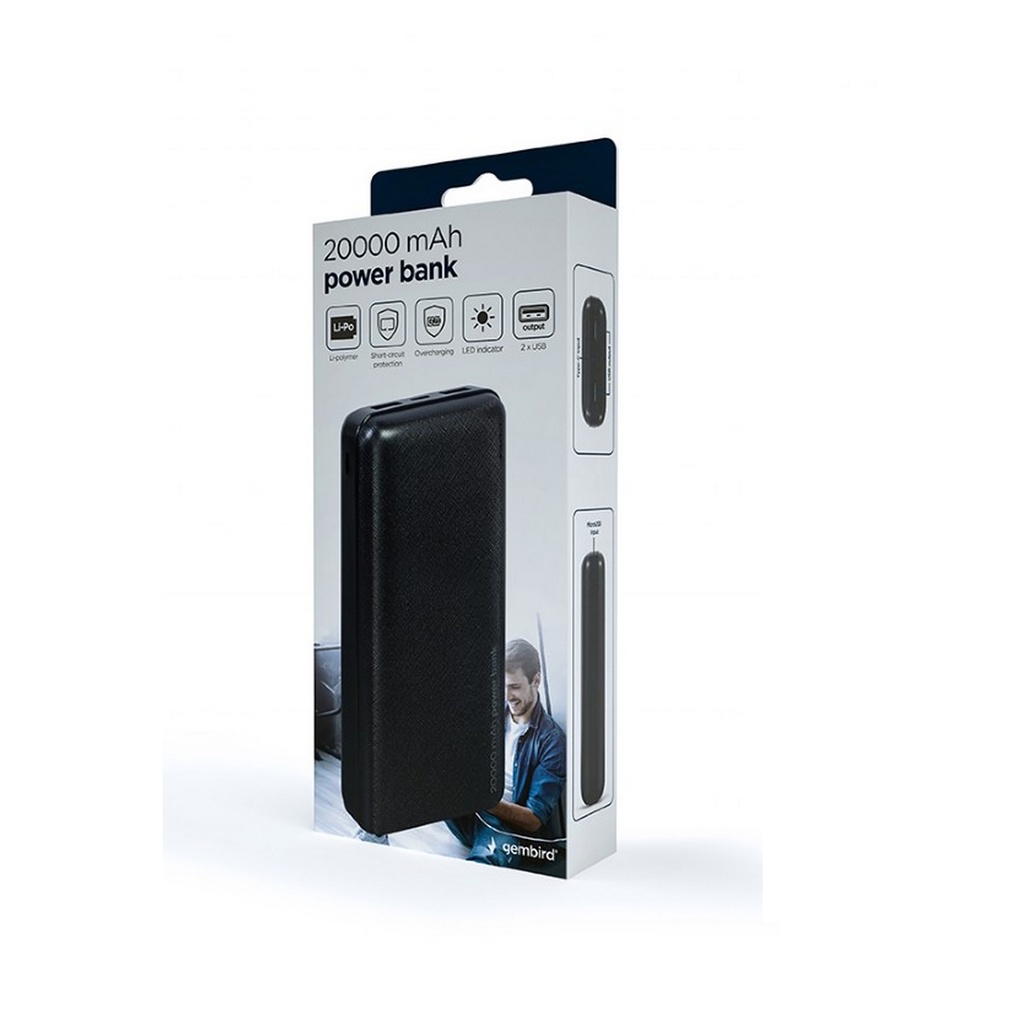 Gembird Powerbank 20000mah usb/Type-C