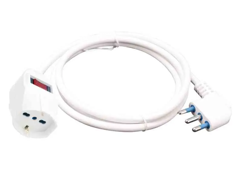 Prolunga 10A presa Bipasso/Shuko 3M