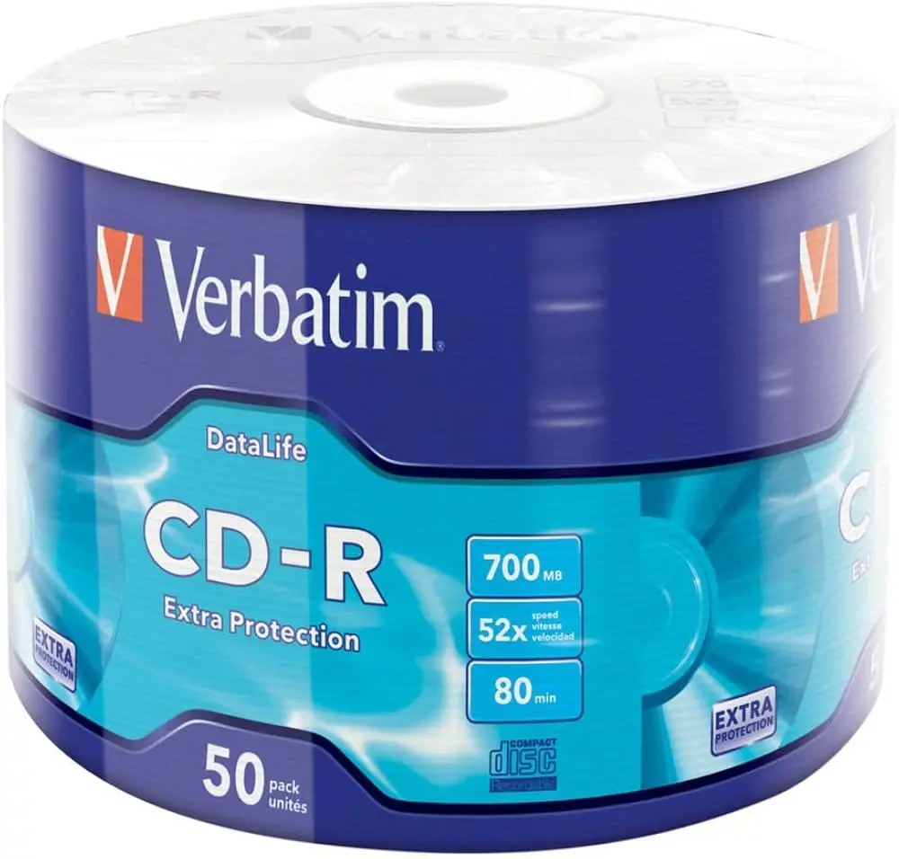 CD-R Verbatim 700MB campana 50 pz (Siae Inclusa