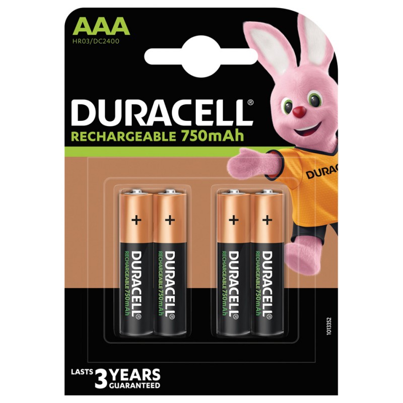 Duracell Ministilo AAA Ricaricabili 750mha Bl4