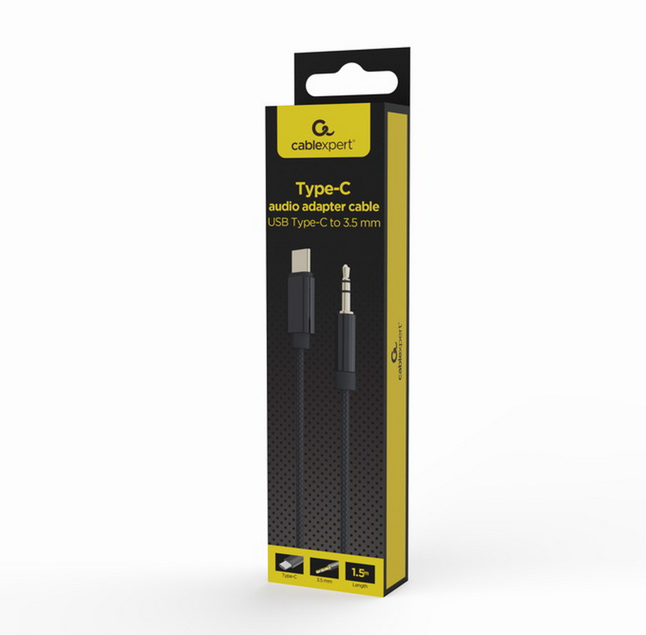 Cablexpert USB Type-c a stereo 3.5mm Aux, 1,5m