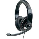 Gembird Cuffia con microfono Nero Lucido