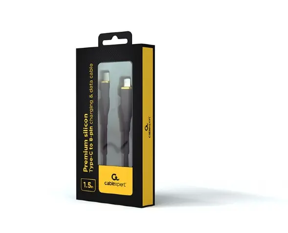 Cablexpert Cavo di ricarica e dati USB Type-C a 8 pin Lighting, 1,5 m, Nero