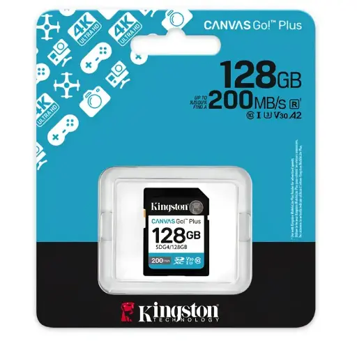 [SDG4/128GB] Kingston SDXC Card 128GB C.10 V30 Plus