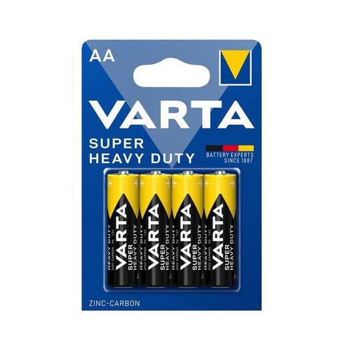 [R06P] Varta Super Heavy duty Stilo AA Zinco Carbone Bl4 pz