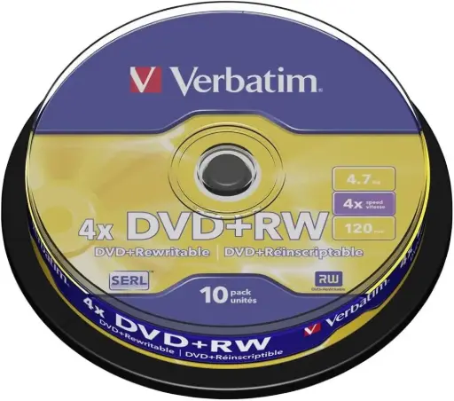 [43488] Verbatim DVD+RW 4.7 GB campana da 10 pz