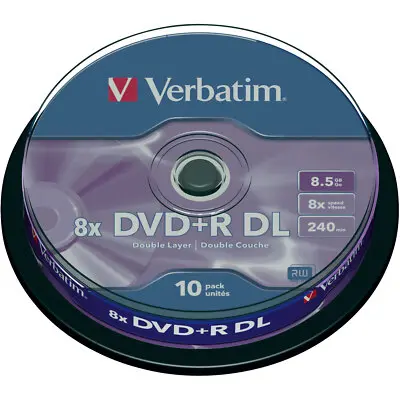 [43666] Verbatim DVD+R DL 8.5 GB campana da 10 pz ( Siae Inclusa)