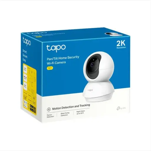 [TC71] TP-Link TAPO TC71 Telecamera di sorveglianza Pan/Tilt Wi-Fi 2K con Storage Micro SD