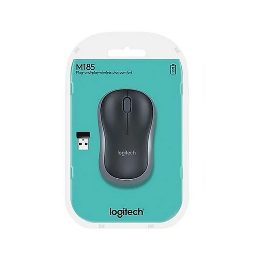 [910-002235] Logitech Mouse M185 Wireless, Grigio